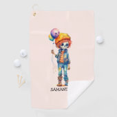Schattig Kind Zombie - Schattige Halloween (2) Golfhanddoek (Insitu)