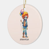 Schattig Kind Zombie - Schattige Halloween (2) Keramisch Ornament (Links)