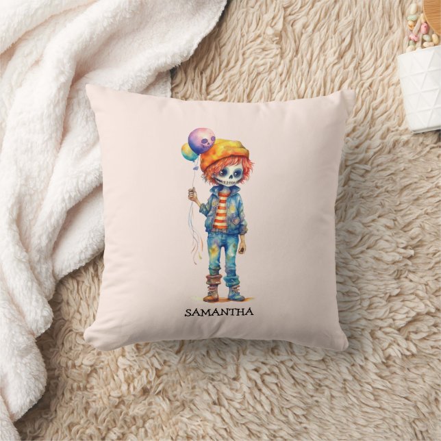 Schattig Kind Zombie - Schattige Halloween (2) Kussen (Deken)