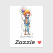 Schattig Kind Zombie - Schattige Halloween (2) Sticker (Vel)