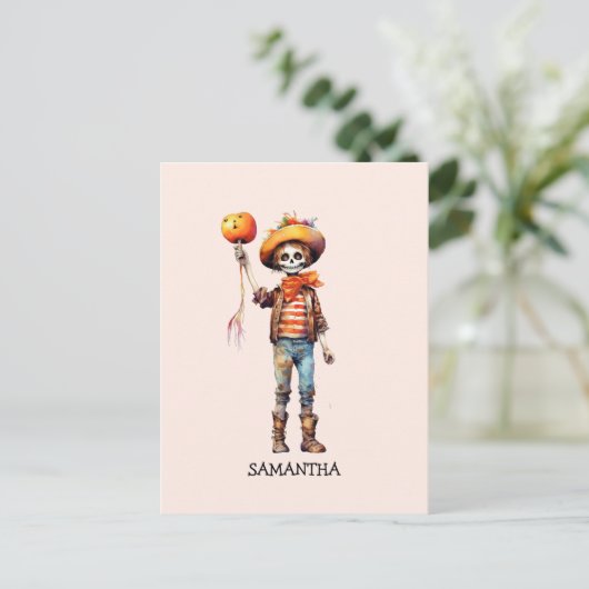 Schattig Kind Zombie - Schattige Halloween (3) Briefkaart (Staand voorkant)