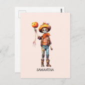 Schattig Kind Zombie - Schattige Halloween (3) Briefkaart (Voorkant / Achterkant)