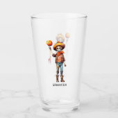 Schattig Kind Zombie - Schattige Halloween (3) Glas (Voorkant)