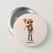 Schattig Kind Zombie - Schattige Halloween (3) Ronde Button 7,6 Cm (Voorkant /achterkant)