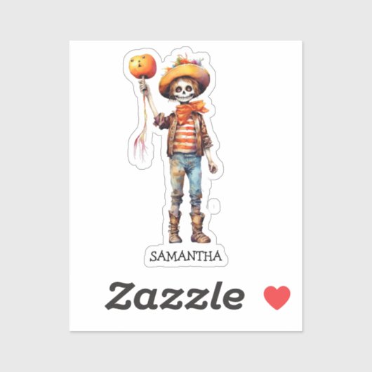 Schattig Kind Zombie - Schattige Halloween (3) Sticker (Vel)