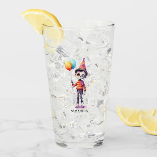 Schattig Kind Zombie - Schattige Halloween (4) Glas (Voorkant ijs)