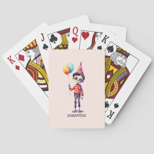 Schattig Kind Zombie - Schattige Halloween (4) Pokerkaarten (Achterkant)