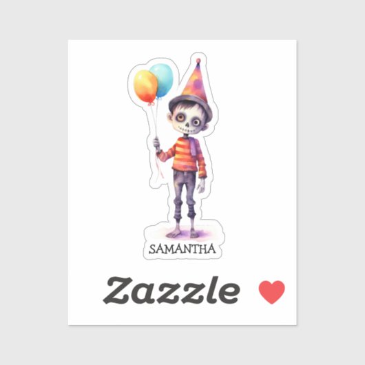 Schattig Kind Zombie - Schattige Halloween (4) Sticker (Vel)