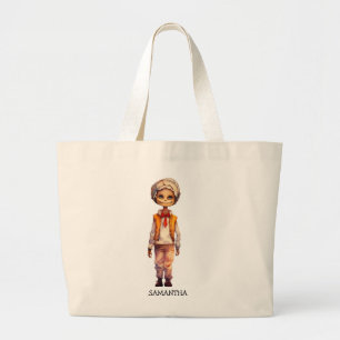 Schattig Kind Zombie - Schattige Halloween Grote Tote Bag