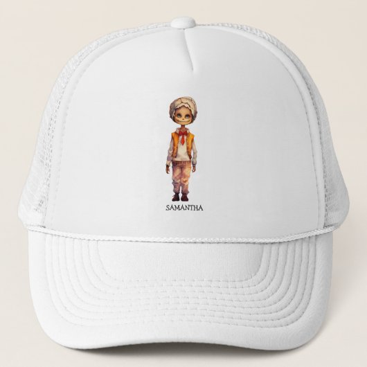 Schattig Kind Zombie - Schattige Halloween Trucker Pet (Voorkant)