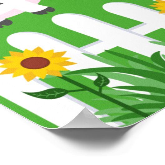 schattig kinder Boerderij Poster (Hoek)