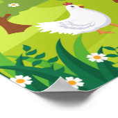 schattig kinder Boerderij Poster (Hoek)