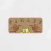 Schattig Kinder Dinosaur Day Care School Kleding L Labels (Design 1)