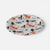 schattig kinder halloween papier bord grijs (Gekanteld)