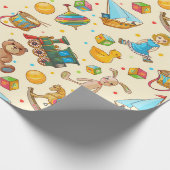 Schattig Kinder patroon Cadeaupapier (Hoek)