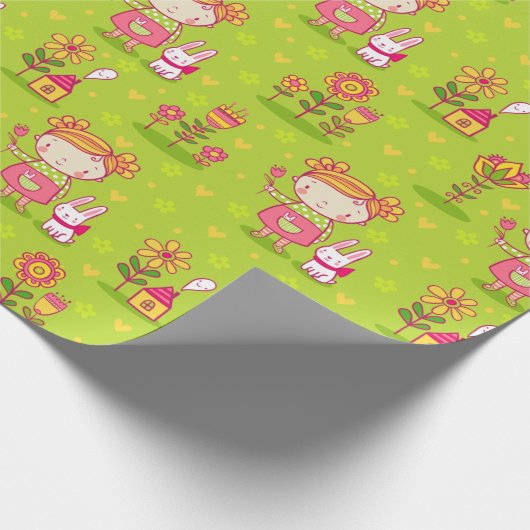 Schattig Kinder patroon Cadeaupapier (Hoek)