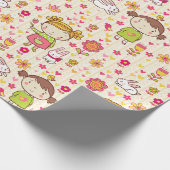 Schattig Kinder patroon Cadeaupapier (Hoek)