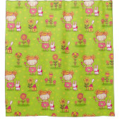 Schattig Kinder patroon Douchegordijn (Voorkant)