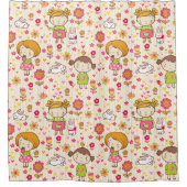 Schattig Kinder patroon Douchegordijn (Voorkant)