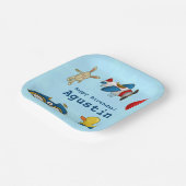 Schattig Kinder speelgoed Happy Birthday Papieren Bordje (Gebogen)