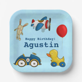 Schattig Kinder speelgoed Happy Birthday Papieren Bordje