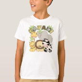 schattig kindershirt met safari-oerwouden t-shirt (Voorkant)