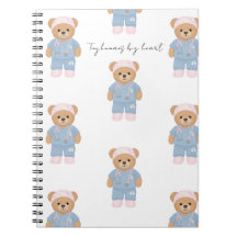 Schattig kinderverpleegster notitieboek