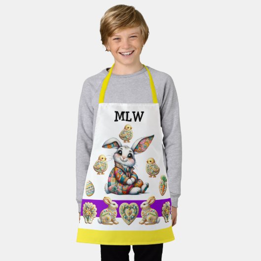 Schattig kind's Pasen Schort (Gedragen)