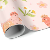 Schattig Kip Cadeaupapier (Rol Hoek)
