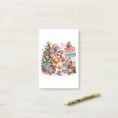 Schattig Kip Fijne Kerstdagen Post-it® Notes (Op bureau)