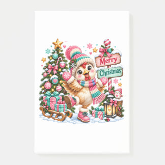 Schattig Kip Fijne Kerstdagen Post-it® Notes