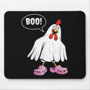 Schattig Kippen Boo Met Roze Schoenen Funny Hallow Muismat