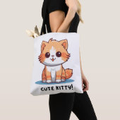 'Schattig Kitten' Aardig Kat Karakter Tote Bag (Dichtbij)
