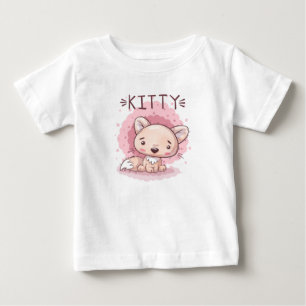 Schattig Kitten Baby T-shirt