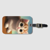 Schattig Kitten Bagagelabel (Voorkant (horizontaal))