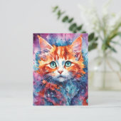 Schattig Kitten Briefkaart (Staand voorkant)