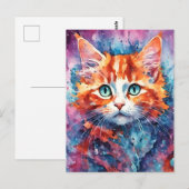 Schattig Kitten Briefkaart (Voorkant / Achterkant)
