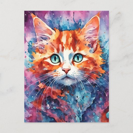 Schattig Kitten Briefkaart (Voorkant)