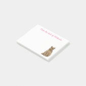 Schattig Kitten Bruine Kat Kat Post-it® Notes (Schuin)
