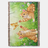 Schattig Kitten Deken (Voorkant Verticaal)
