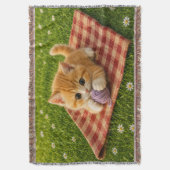 Schattig Kitten Deken (Voorkant Verticaal)
