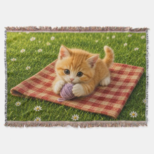 Schattig Kitten Deken (Voorkant)