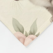 Schattig Kitten en Vlinders Fleece Deken (Hoek)