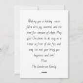 Schattig Kitten Feestdagenkaart (Achterkant)