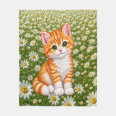 Schattig Kitten Fleece Deken (Voorkant)