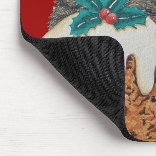 schattig kitten grijs tafeltje door op paw kerst t muismat (Hoek)