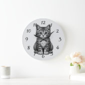 Schattig Kitten Grote Klok (Huis)