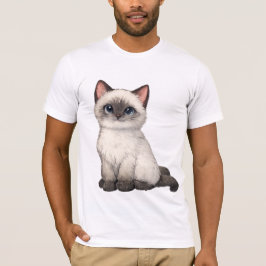 Schattig Kitten in Vis Kom T-shirt