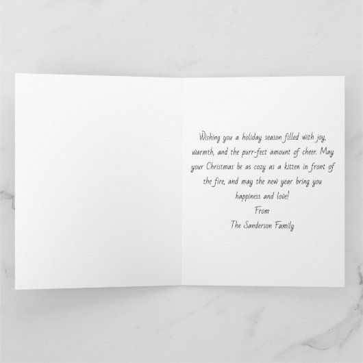 Schattig Kitten Kaart (Binnen)