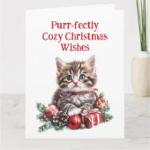 Schattig Kitten Kaart (Voorkant)